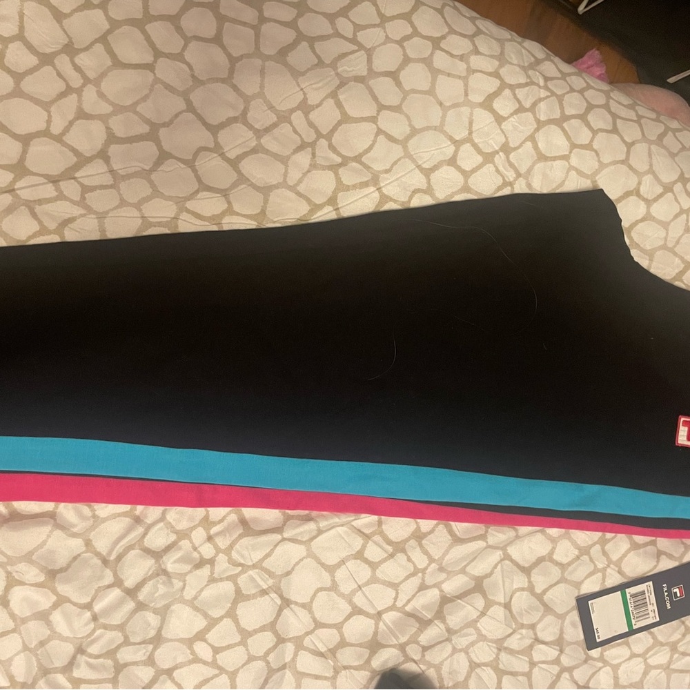 Fila Black Dress with Pink and Blue Accents